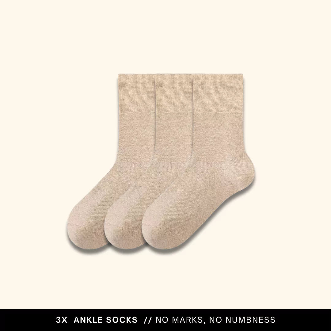 Fomiee - MagicStretch Ankle Socks Bundle 3-Pack One Size