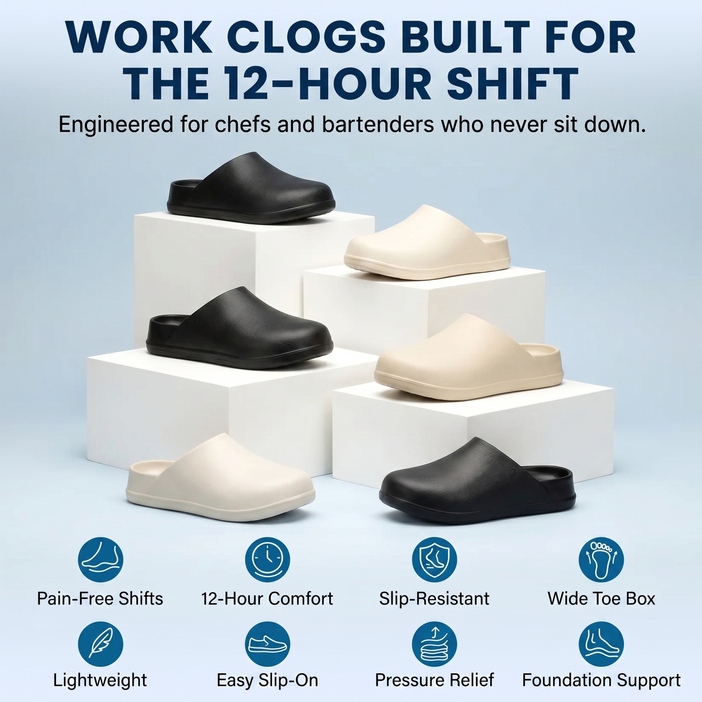 Slide Anti Slip Work Clogs | Unisex